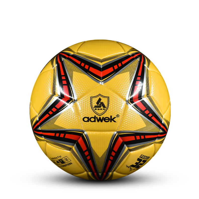 adwek 4# WKS408 double mirror PU thermal bonded soccer ball