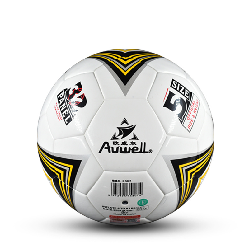 Auwell 5# AWS5807 PU thermal bonded Soccer Ball